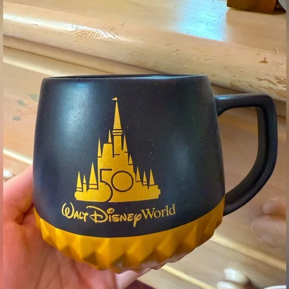 Starbucks | Dining | Disney Starbucks 5th Anniversary Black Gold Mug Nwt |  Poshmark